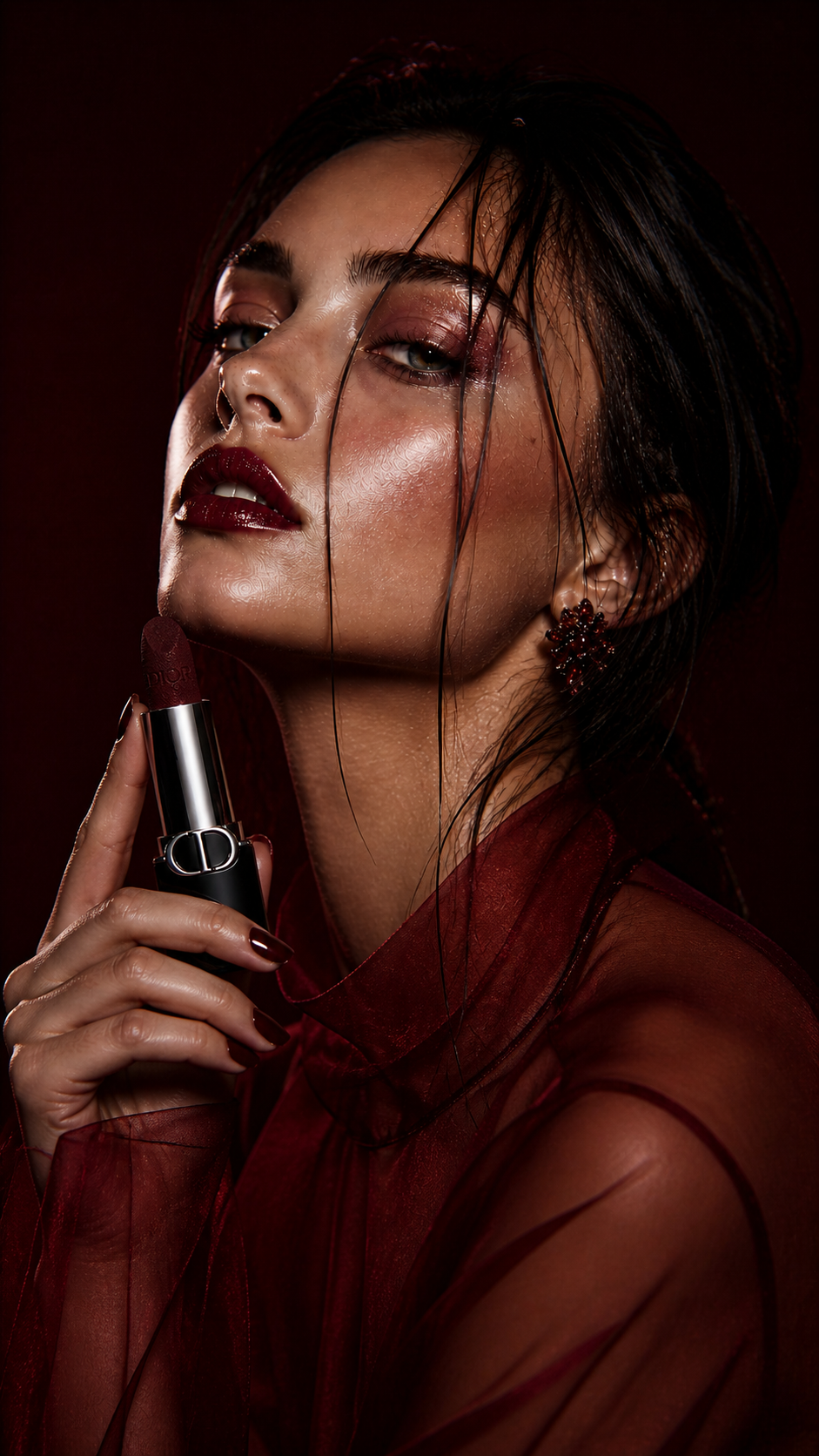 Dior-Style Lipstick Ad