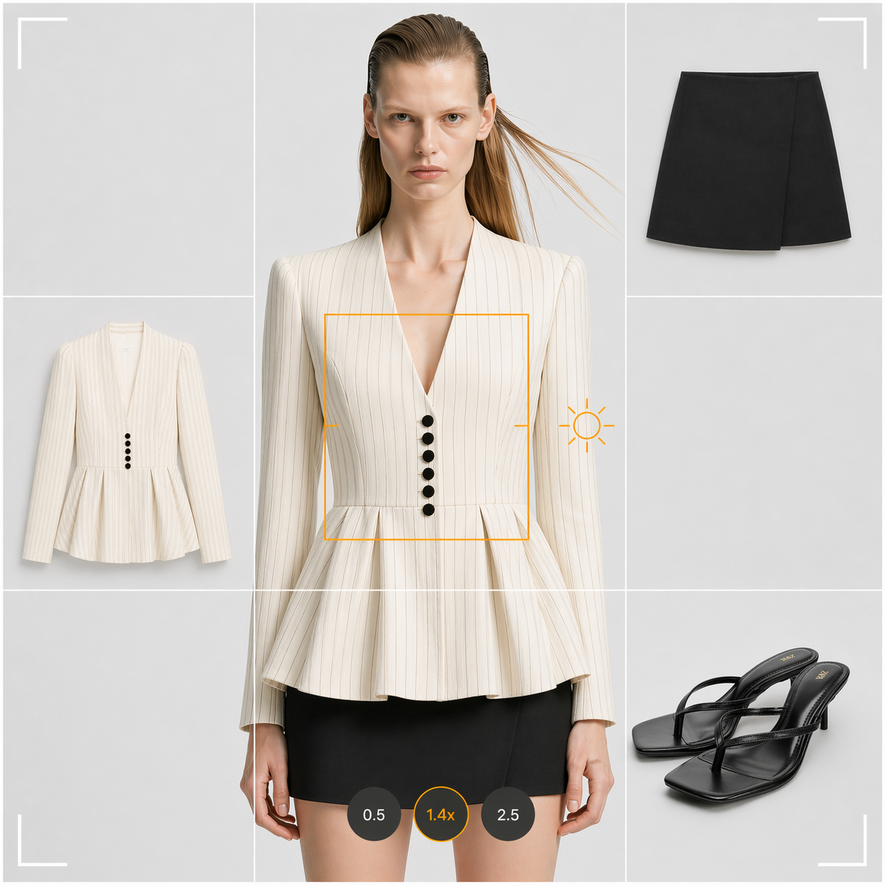 Zara Skirt & Blouse Editorial