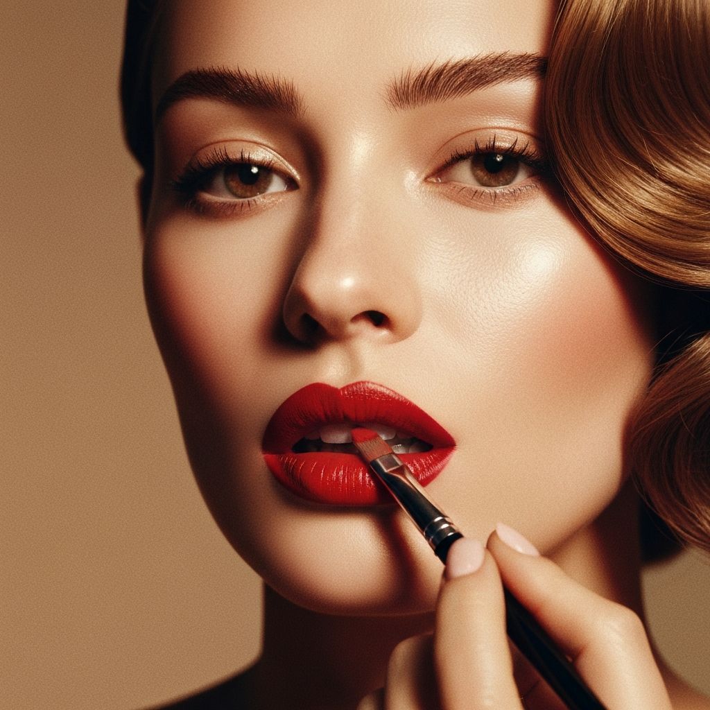 Dior-Style Lipstick Ad
